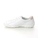 Remonte Lacing Shoes - White Leather - R3404-80 LIVZIP 21