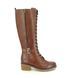 Remonte Knee-high Boots - Brown leather - D1A74-22 MENAREM LACE