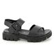 Remonte Flat Sandals - Black leather - D7950-00 ODEON