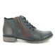Remonte Lace Up Boots - Navy Leather - D4378-16 PEESHEL