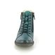 Remonte Lace Up Boots - Turquoise Leather - D4372-12 PEESIENNA TEX