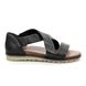 Remonte Comfortable Sandals - Black leather - R2755-01 PROMISE