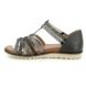 Remonte Flat Sandals - Black leather - R2756-02 PROMIZE
