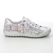 Remonte Lacing Shoes - Silver Floral - R1402-96 ZIGZIP 21
