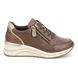 Remonte Trainers - Tan Leather - D0T03-22 RANZIP WEDGE