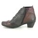 Remonte Lace Up Boots - Wine - R7578-90 TRASTEF