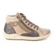 Remonte Hi Tops - Light Taupe Leather - R8271-20 WISER ZIP TEX