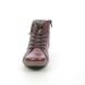 Remonte Lace Up Boots - Red leather - R1497-35 ZIGINZIP TEX