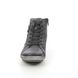 Remonte Lace Up Boots - Black leather - R1497-45 ZIGINZIP TEX