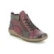 Remonte Lace Up Boots - Wine leather - R4790-35 ZIGSEIPATCH
