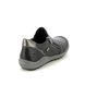 Remonte Comfort Slip On Shoes - Black leather - R1428-03 ZIGSHU SLIP TEX
