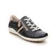 Remonte Lacing Shoes - Black leather - R1432-01 ZIGZIP 1