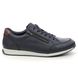 Rieker Comfort Shoes - Navy Leather - 11903-14 SLOWZIP