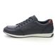 Rieker Comfort Shoes - Navy Leather - 11903-14 SLOWZIP