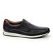 Rieker Slip-on Shoes - Navy Leather - 11962-14 SLOWSLIP