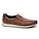 Rieker Slip-on Shoes - Tan Leather - 11962-25 SLOWSLIP