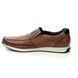 Rieker Slip-on Shoes - Tan Leather - 11962-25 SLOWSLIP