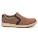 Rieker Slip-on Shoes - Tan Leather  - 17371-25 BASTILES