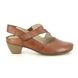 Rieker Mary Jane Shoes - Tan Leather - 41779-25 SARMILL SLING