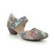Rieker Comfort Slip On Shoes - Blue-Floral - 43711-90 MIROPI
