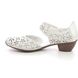 Rieker Comfort Slip On Shoes - WHITE LEATHER - 43786-80 MIROLAZ