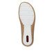 Rieker Closed Toe Sandals - White Leather - 44852-80 CINDI TBAR