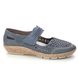Rieker Mary Jane Shoes - Denim leather - 44896-15 CINDERA