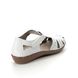 Rieker Closed Toe Sandals - WHITE LEATHER - 45885-80 MAISTOP