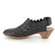 Rieker Court Shoes - Black - 46778-01 SINA