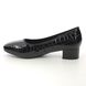 Rieker Court Shoes - Black croc - 49260-02 DEVELOP GRACO
