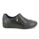 Rieker Comfort Slip On Shoes - Black leather - 53761-00 BOCCITU