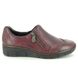 Rieker Comfort Slip On Shoes - Wine leather - 53761-35 BOCCITU