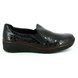 Rieker Comfort Slip On Shoes - Black croc - 53766-45 BOCCIAGO