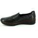Rieker Comfort Slip On Shoes - Black croc - 53766-45 BOCCIAGO