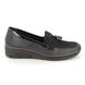 Rieker Comfort Slip On Shoes - Black patent suede - 53771-00 BOCCILOAF