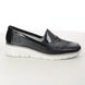 Rieker Comfort Slip On Shoes - Navy patent - 53785-14 BOCCILOAF