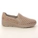 Rieker Comfort Slip On Shoes - Beige nubuck - 53795-60 BOCCIAGO