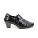 Rieker Shoe-boots - Black croc - 57173-03 ADDICAP