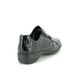Rieker Comfort Slip On Shoes - Black croc - 58350-00 DORCROX