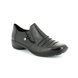 Rieker Comfort Slip On Shoes - Black - 58353-00 DORWIN
