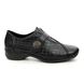 Rieker Comfort Slip On Shoes - Black croc - 58370-00 DORVELC