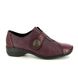 Rieker Comfort Slip On Shoes - Wine leather - 58370-35 DORVELC