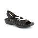 Rieker Comfortable Sandals - Black - 60823-01 REGINELDI