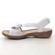 Rieker Comfortable Sandals - White - 60880-80 REGINELDA