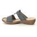 Rieker Slide Sandals - Denim blue - 60885-12 REGITUVEL