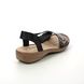 Rieker Comfortable Sandals - Black - 608B9-00 REGINELDA