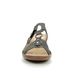 Rieker Slide Sandals - Pewter - 608K1-45 REGINAP