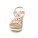 Rieker Wedge Sandals - Rose pink - 619B2-31 HYFAWNTI