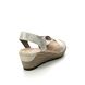 Rieker Wedge Sandals - Light Gold - 624H6-60 FAWNELDA