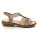 Rieker Comfortable Sandals - Beige - 62851-60 REGIBEADS